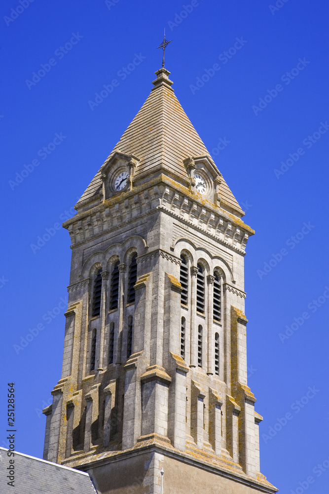 france,île de noirmoutier : noirmoutier,église saint philbert,cl