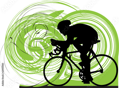 Male on a bicycle