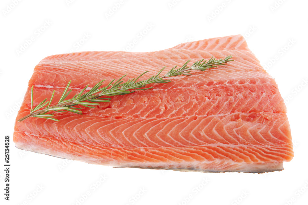 big salmon fillet with rosemary big salmon fillet with rosemary