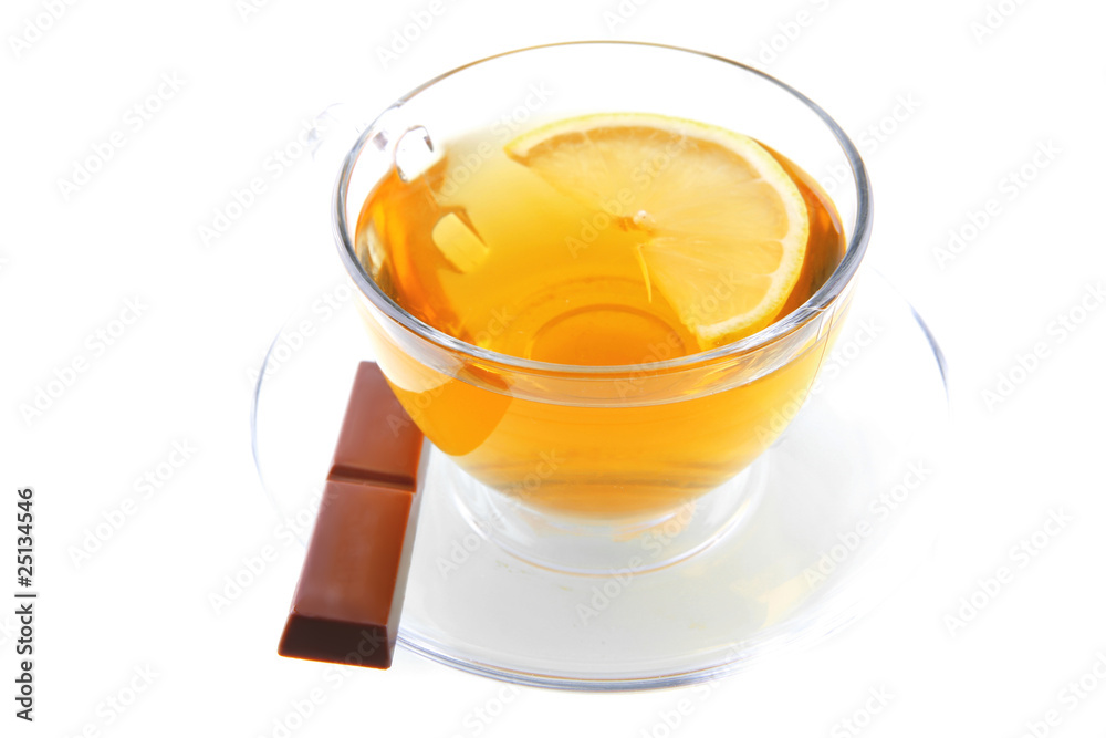 tea and chocolate bar