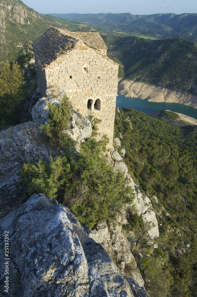 Naklejka premium Santa Quiteria hermitage in Aragon, Spain