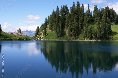 swiss mountain lake