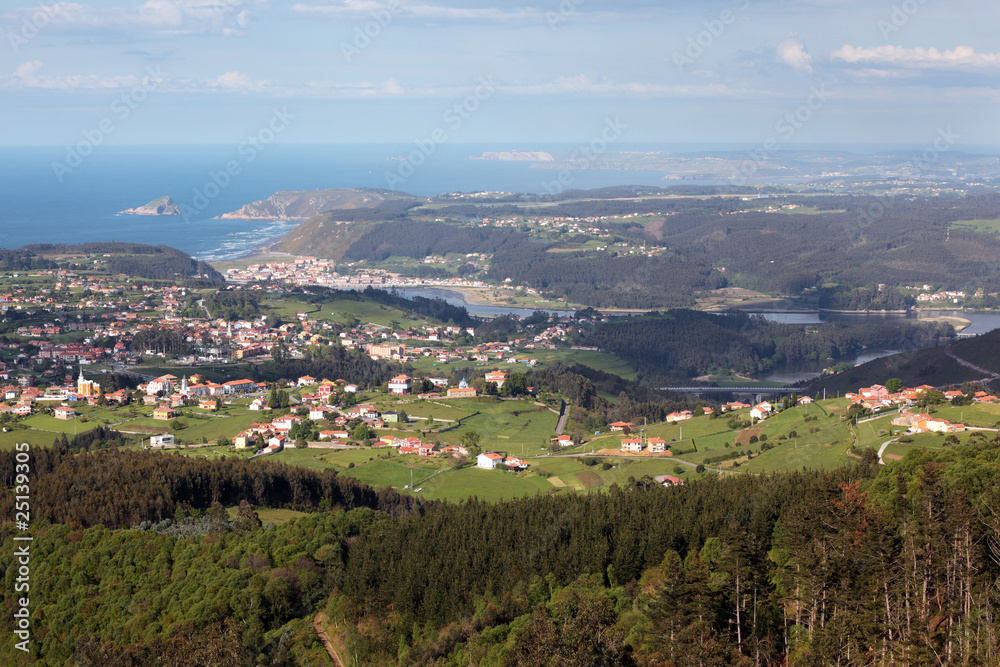 Coast villages in Asturias, Spain