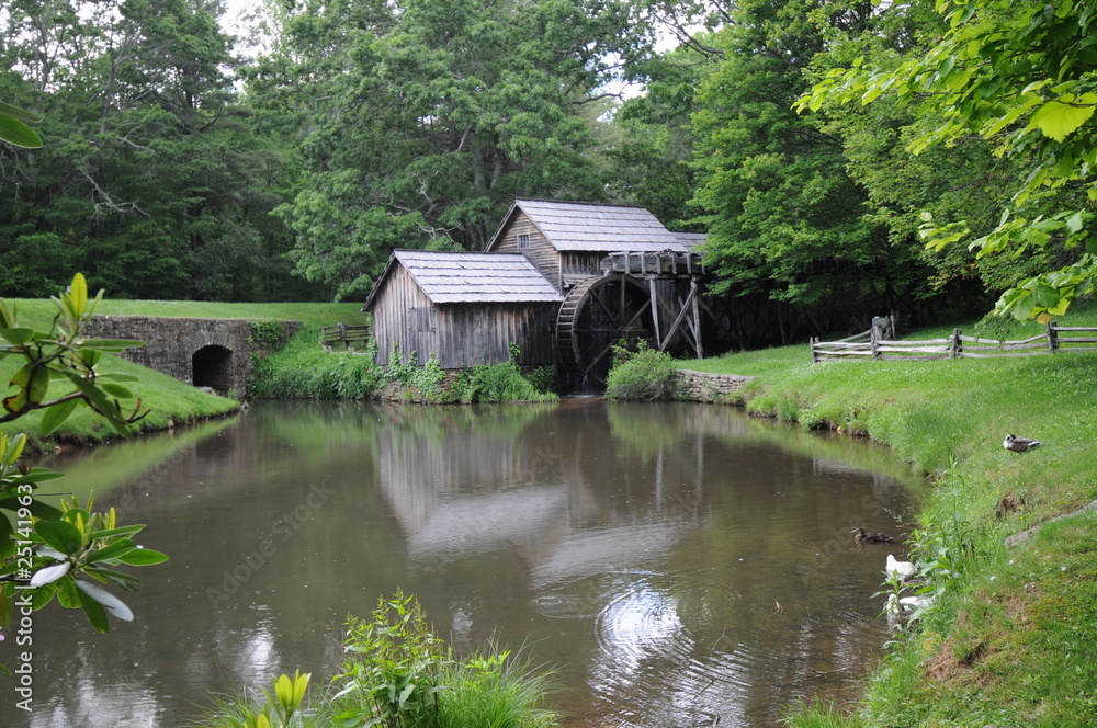 bucolic water mill