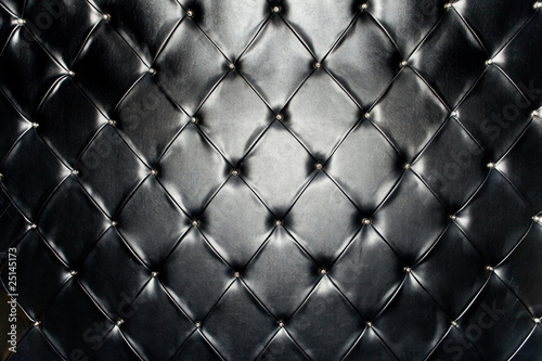 Genuine black leather