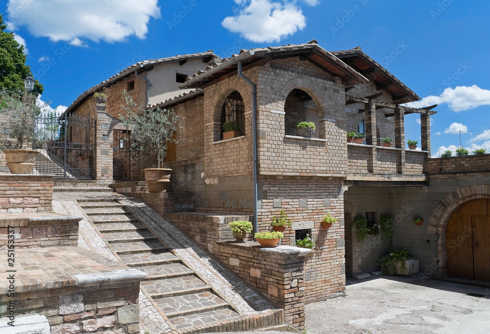 Characteristic house. Spello. Umbria.