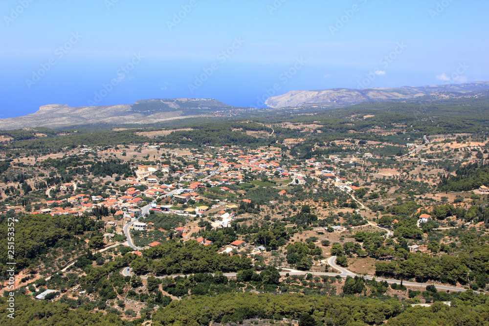 Overview on Zakynthos island