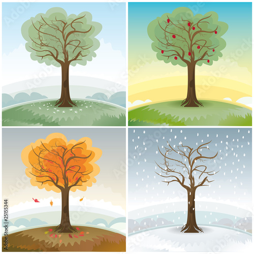 Les 4 saisons, vecteur