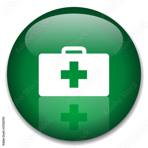 HEALTH Web Button (first aid emergency hospital kit fitness)
