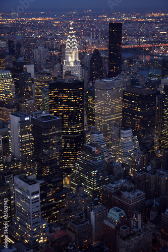 Vertical Aerial view of Manhattan