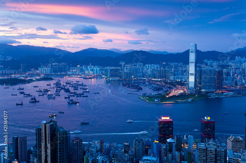 Hongkong Sonnenuntergang