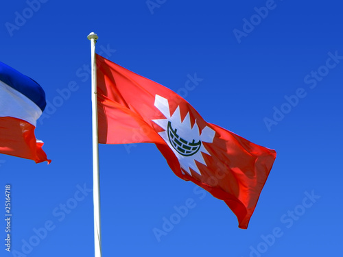 Fahne Kiel, Landeshauptstadt des Bundeslandes Schleswig-Holstein