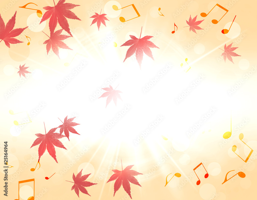 紅葉と音楽