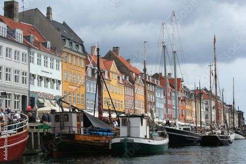 Houses in Nyhavn in Copenhagen Denmark