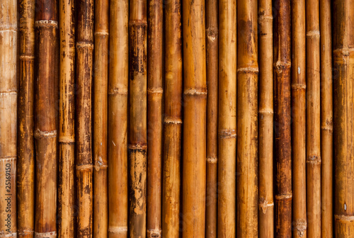 Fototapeta Naklejka Na Ścianę i Meble -  Thai style bamboo house wall