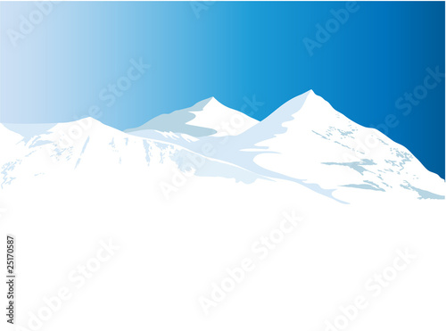 Winter mountains