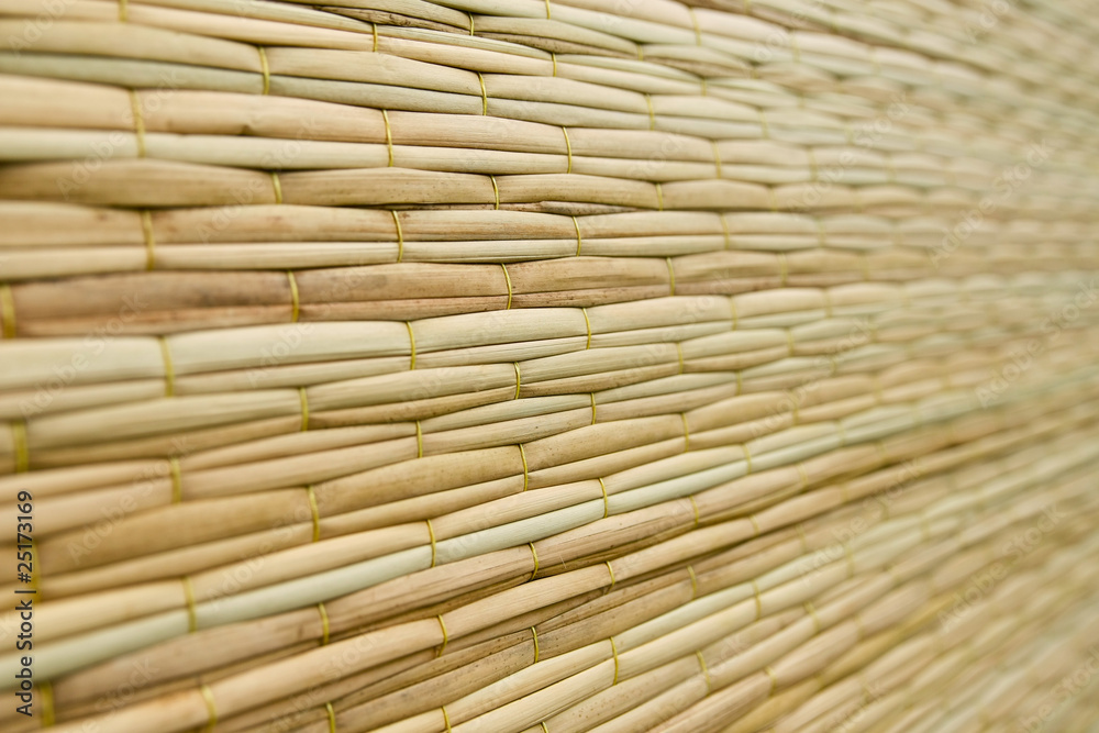 Weave pattern of reed mat