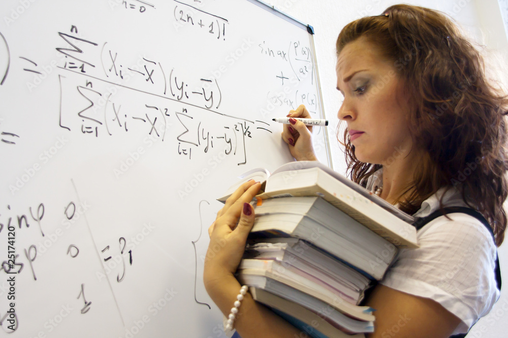 Fototapeta premium Heavy mathematics science