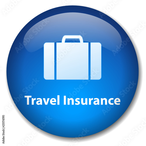 TRAVEL INSURANCE Web Button (bookings flights tickets holidays)