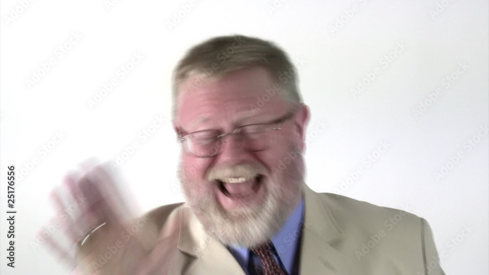 Geschäftsmann lcht