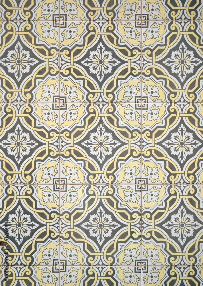 Traditional Portuguese glazed tiles Traditional Portuguese glazed tiles