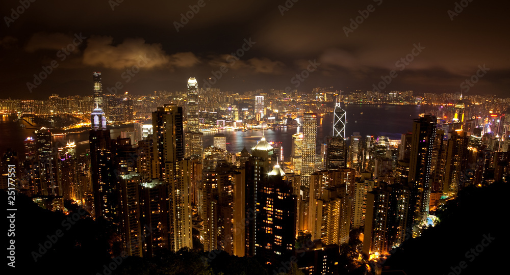 Obraz premium Hongkong Nachts