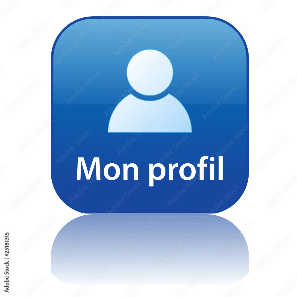 Bouton Web MON PROFIL (compte utilisateur préférences options) Bouton Web MON PROFIL (compte utilisateur préférences options)