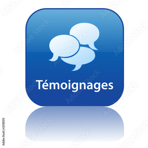 Bouton Web TEMOIGNAGES (opinions avis utilisateurs clients)