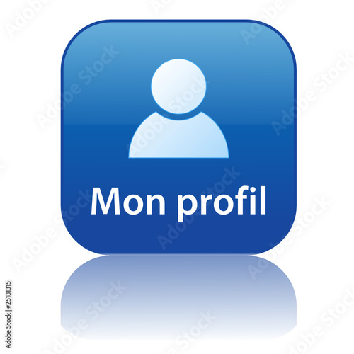 Bouton Web MON PROFIL (compte utilisateur préférences options)