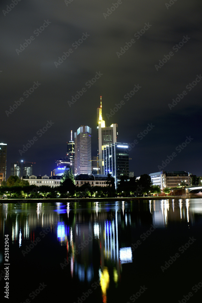 Frankfurt city by night