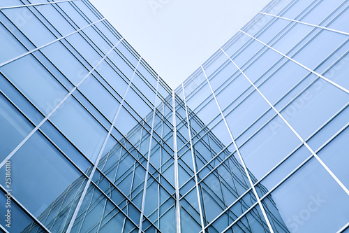 modern geometric skyscrapers