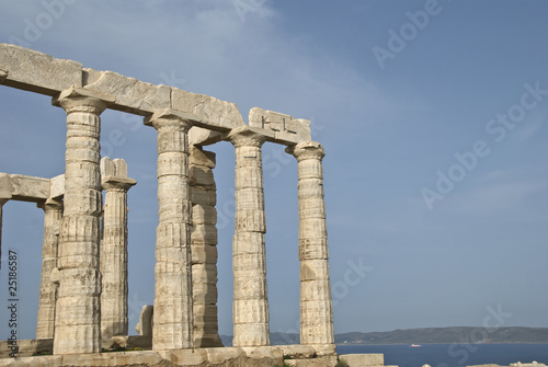 Temple of Poseudonat Sounion, Greece