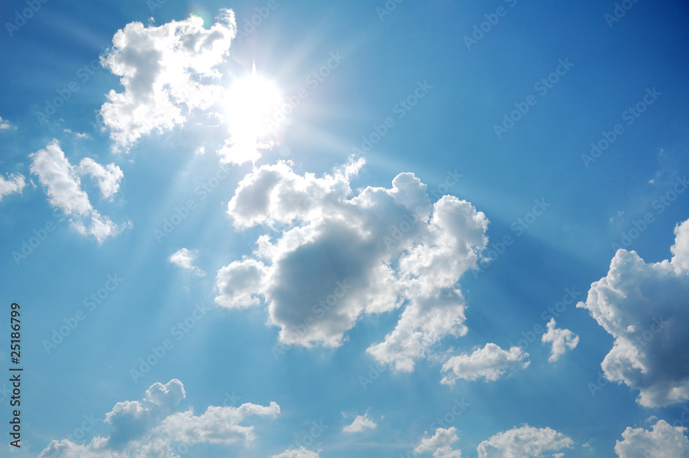 sky with sun sky with sun