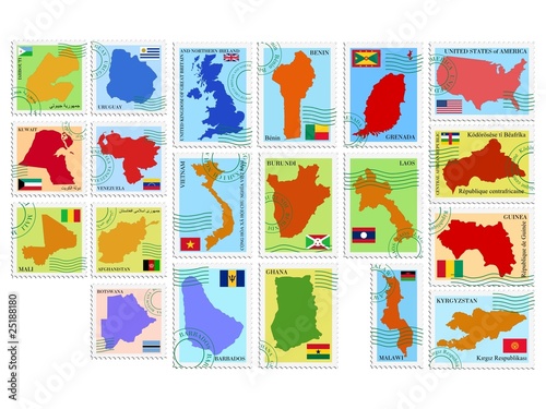 vector stamp collection