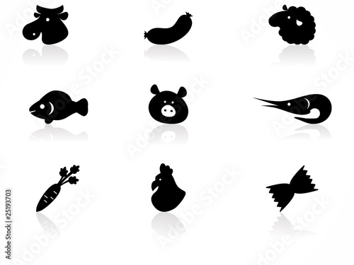 Food icons set