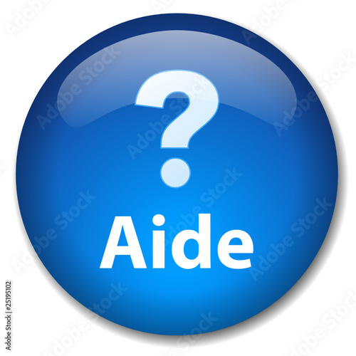 Bouton Web AIDE (assistance support technique service clients)
