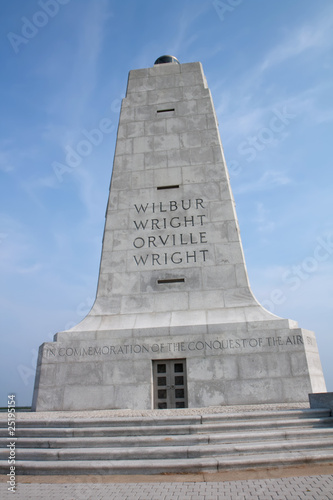 Wright Brothers monument at Kitty Hawk, North Carolina vertical photo