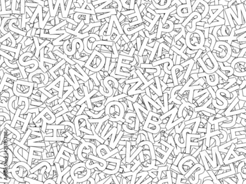 Alphabet schwarz weiß