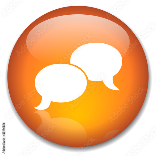 CHAT Web Button (live buzz speech bubbles internet message now)