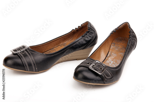Black shoes isolated on white