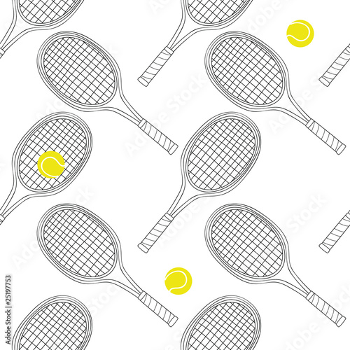 Tennis seamless background