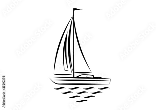 Clip-art of sailboat