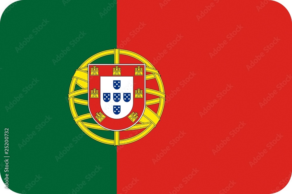 Drapeau-Portugal-Coins-Arrondis