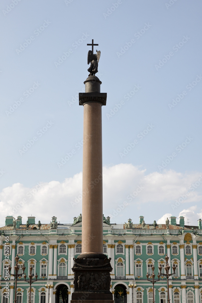 Alexander column near Hermitage, Saint Petersburg