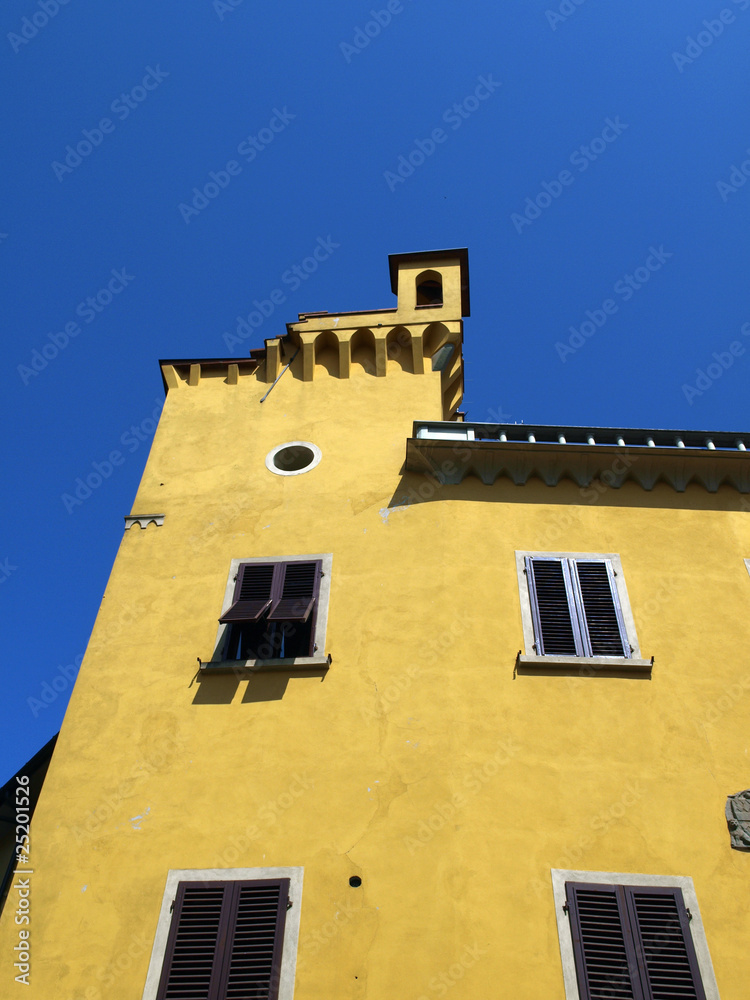 Fototapeta premium Picturesque street in antique center Pistoia
