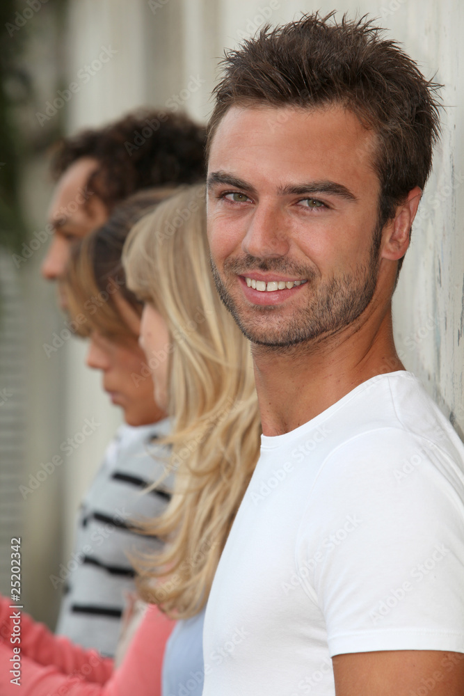 Fototapeta premium Closeup of smiling student
