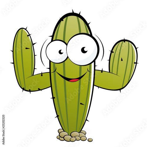 kaktus cartoon lustig comic maskottchen