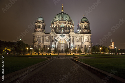 The Berliner Dom and the TV Tower in Berlin