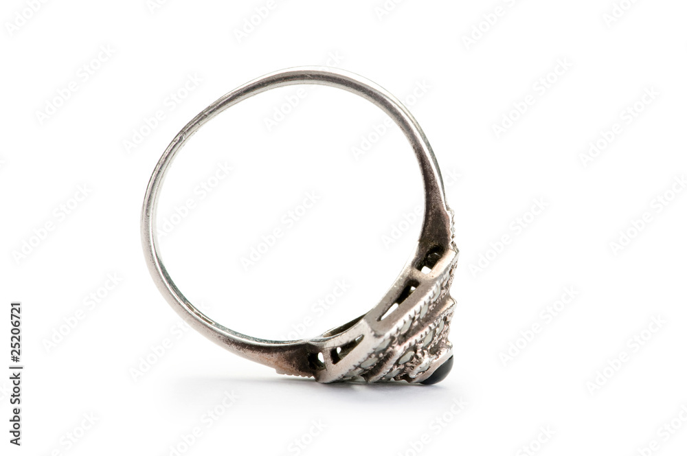 Jewellery ring isolated on the white background Jewellery ring isolated on the white background