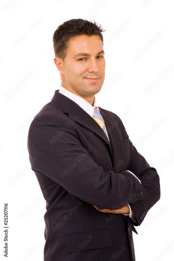 young business man portrait isolated on white young business man portrait isolated on white